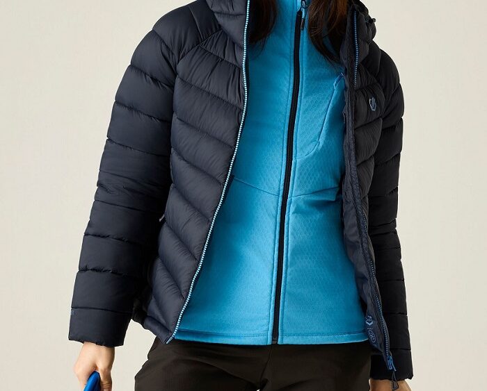 2026 Akcia Dare2b nová kolekcia: Dámska zateplená bunda Wmn Torrek Baffled Padded Jacket DWN458 navy
