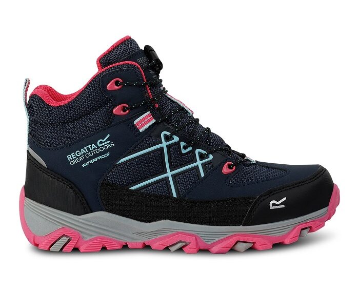 2026 Akcia Regatta nová kolekcia: Detská/juniorská turistická obuv Samaris III Boot Jnr RKF834 navy pink