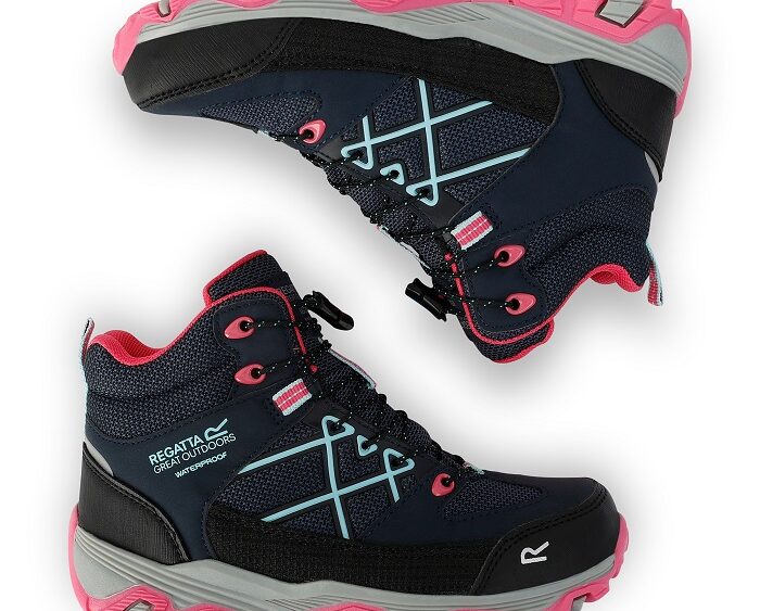 2026 Akcia Regatta nová kolekcia: Detská/juniorská turistická obuv Samaris III Boot Jnr RKF834 navy pink