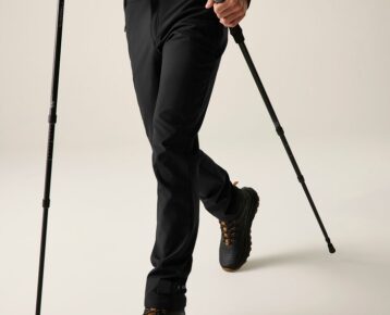 2026 Akcia Regatta nová kolekcia: Pánske softshellové nohavice Geo Softshell Trouser RMJ378R black