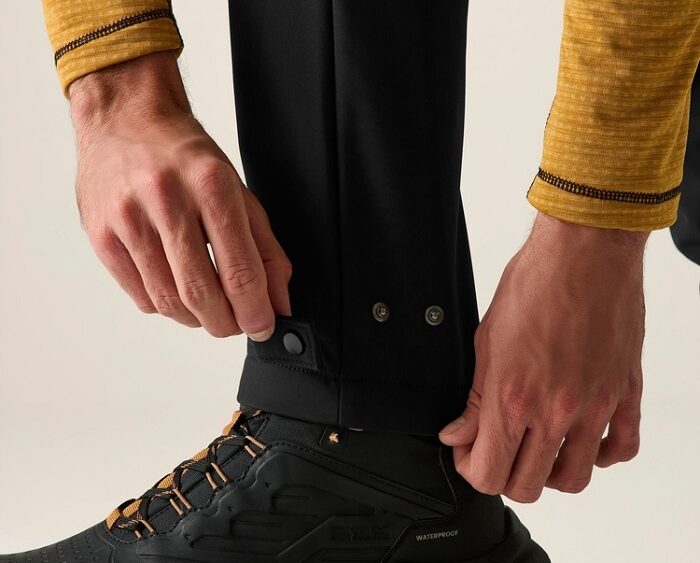 2026 Akcia Regatta nová kolekcia: Pánske softshellové nohavice Geo Softshell Trouser RMJ378R black