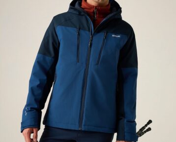 2026 Akcia Regatta nová kolekcia: Pánska zimná turistická bunda Highton Stretch Padded Jkt RMP456 blue navy