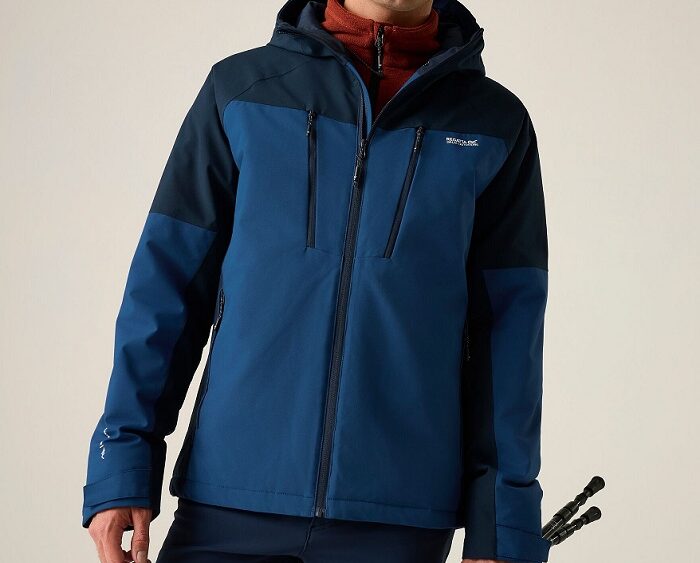 2026 Akcia Regatta nová kolekcia: Pánska zimná turistická bunda Highton Stretch Padded Jkt RMP456 blue navy