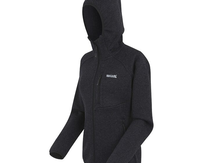 2026 Akcia Regatta nová kolekcia: Dámska fleecová mikina s kapucňou Wms Hooded Newhill RWA752 black