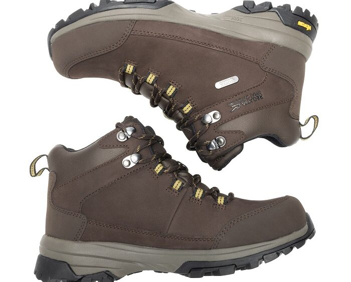 2026 Akcia Regatta nová kolekcia: Dámska kožená tutistická obuv Wms Burrel Leather VIBRAM® RWF1071 chestnut