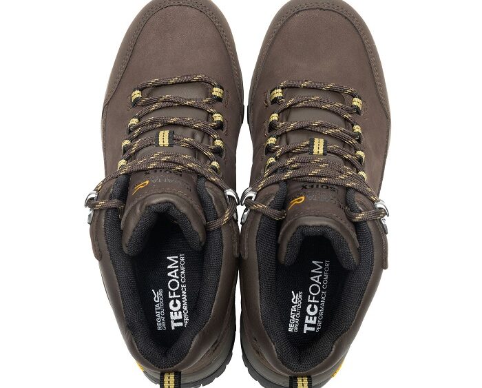 2026 Akcia Regatta nová kolekcia: Dámska kožená tutistická obuv Wms Burrel Leather VIBRAM® RWF1071 chestnut