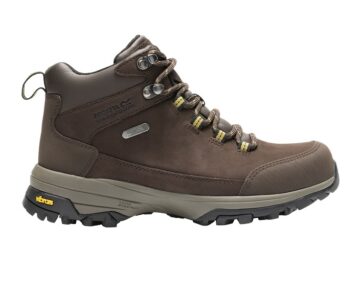 2026 Akcia Regatta nová kolekcia: Dámska kožená tutistická obuv Wms Burrel Leather VIBRAM® RWF1071 chestnut