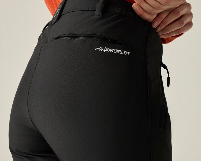 2026 Akcia Regatta nová kolekcia: Dámske softshellové nohavice Geo Softshell II RWJ374R black