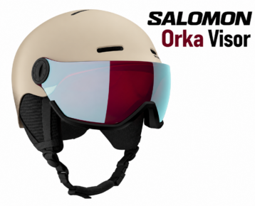 2026 AKCIA: Lyžiarska prilba so štítom SALOMON Orka Visor M(56-59cm) Rainy Day