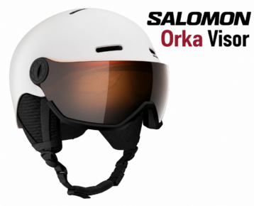2026 AKCIA: Lyžiarska prilba so štítom SALOMON Orka Visor M(56-59cm) White