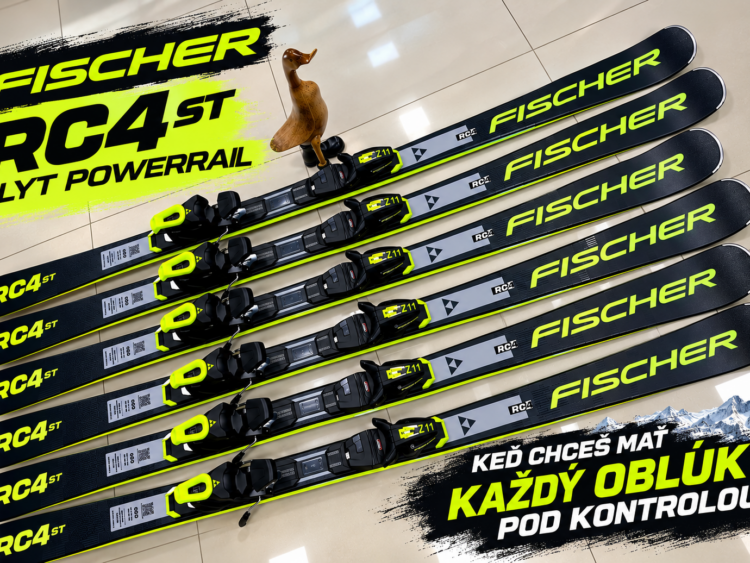1 AKCIA: Lyže Fischer RC4 ST LYT POWERRAIL + viazanie RC4 Z11 GW