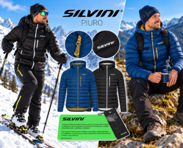 10% AKCIA new collection : Pánska páperová bunda SILVINI Piuro 3M Thinsulate Duck Down