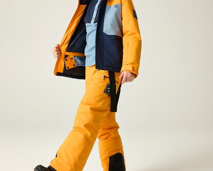 2026 Akcia Dare2b nová kolekcia: Detská lyžiarska bunda Send It II Jkt DKP579 electric orange