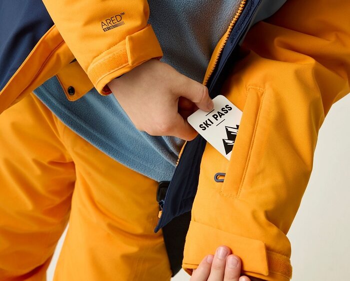 2026 Akcia Dare2b nová kolekcia: Detská lyžiarska bunda Send It II Jkt DKP579 electric orange