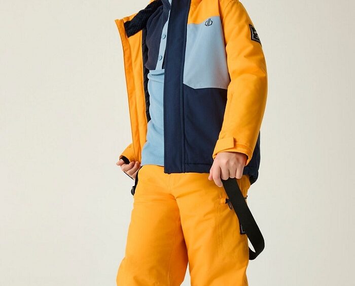 2026 Akcia Dare2b nová kolekcia: Detská lyžiarska bunda Send It II Jkt DKP579 electric orange