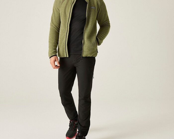 2026 Akcia Dare2b nová kolekcia: Pánska fleecová mikina Switch Out Fleece DMA753 olive