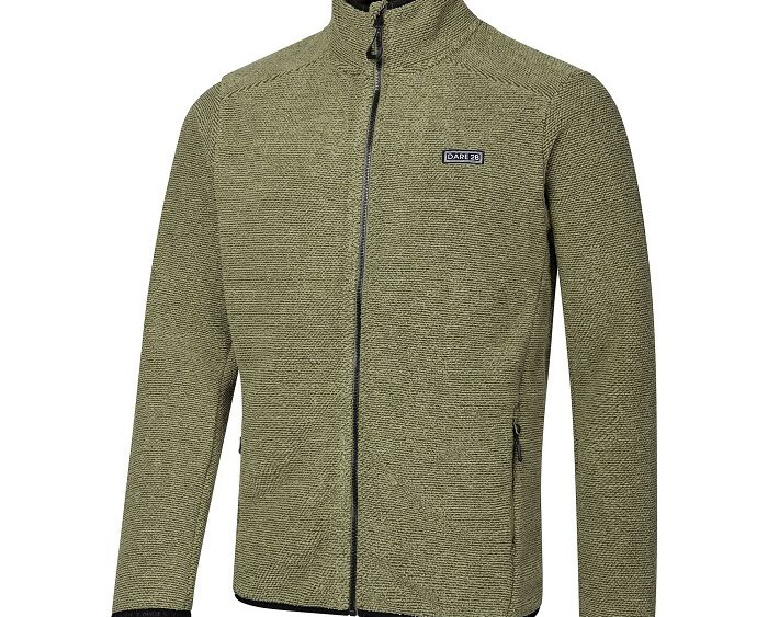 2026 Akcia Dare2b nová kolekcia: Pánska fleecová mikina Switch Out Fleece DMA753 olive