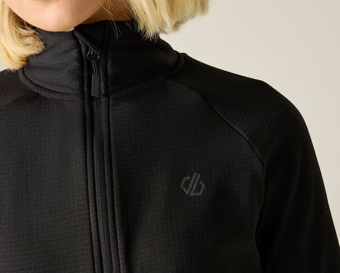 2026 Akcia Dare2b nová kolekcia: Dámska funkčná mikina Lowline Full Zips DWL659 black
