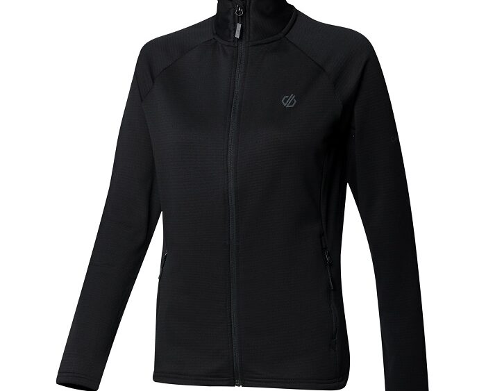 2026 Akcia Dare2b nová kolekcia: Dámska funkčná mikina Lowline Full Zips DWL659 black