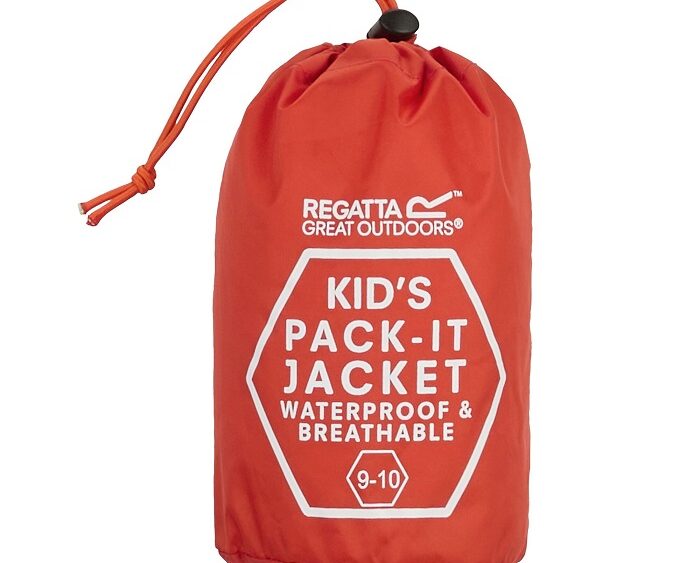 2026 Akcia Regatta nová kolekcia: Detská/juniorská ľahká zbaliteľná bunda Kid Pack It Jkt III RKW213 rusty orange
