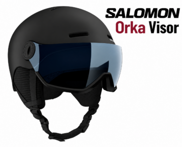 2026 AKCIA: Lyžiarska prilba so štítom SALOMON Orka Visor M(56-59cm) Black
