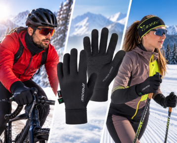 2026 new collection : Športové rukavice Silvini Fiesole POLARTEC unisex black/lime