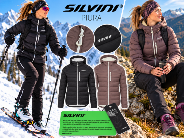 10% AKCIA new collection : Dámska páperová bunda SILVINI Piura 3M Thinsulate Duck Down